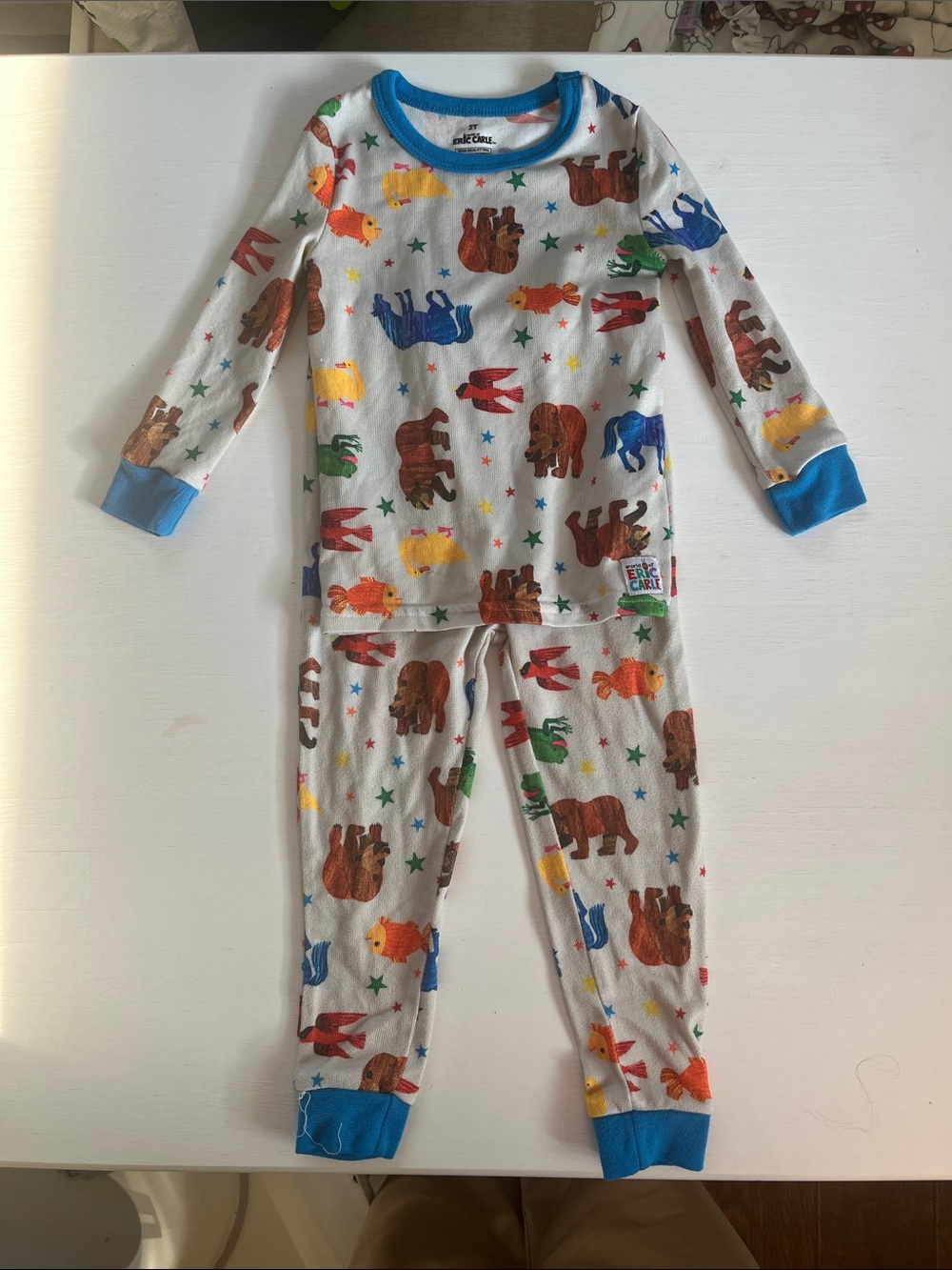 Eric Carle Brown Bear Print Two-Piece Pajamas